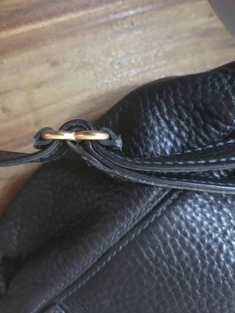 Vintage 97 Coach Sonoma Black Peppled Leather Backpack Purse 4925 w/original Tag